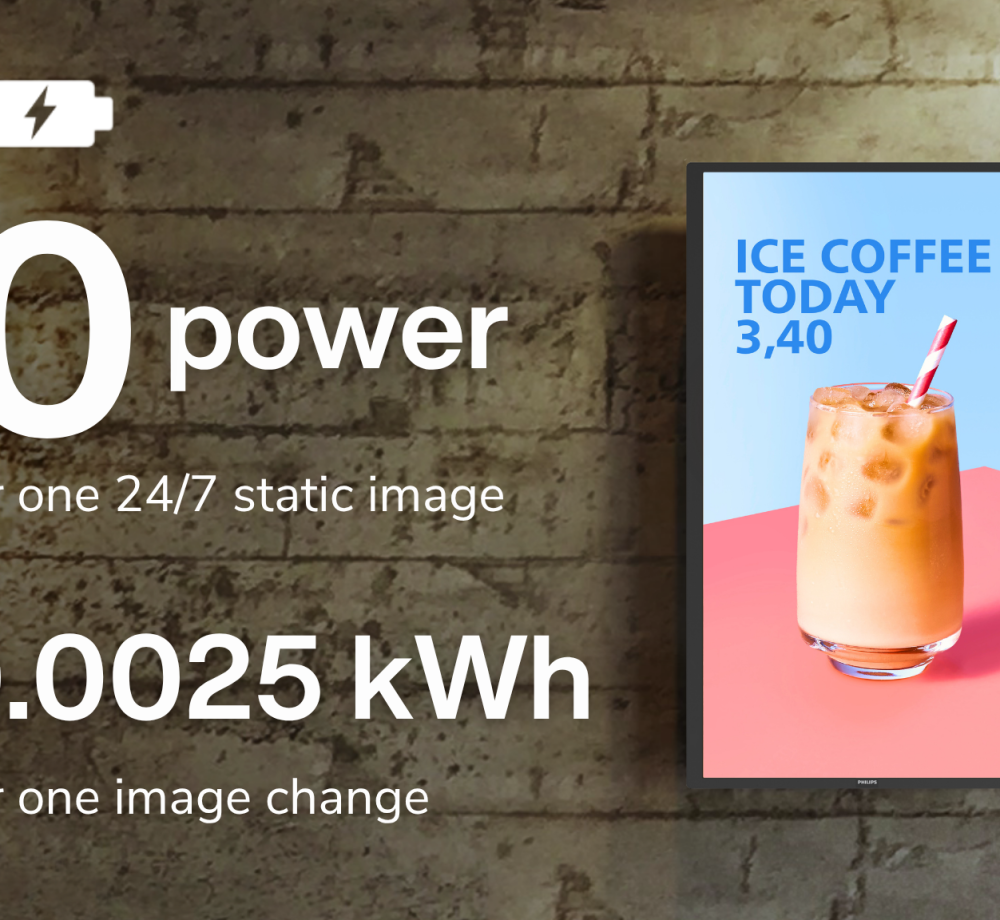 A New Era in Signage: Discover Philips Tableaux E-Paper Displays