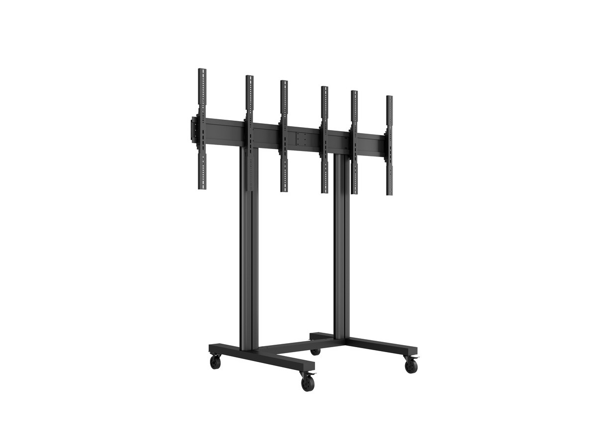 Multibrackets 7350073731800 M Public Video Wall Stand Portrait 3-Screens 40-55'' Black